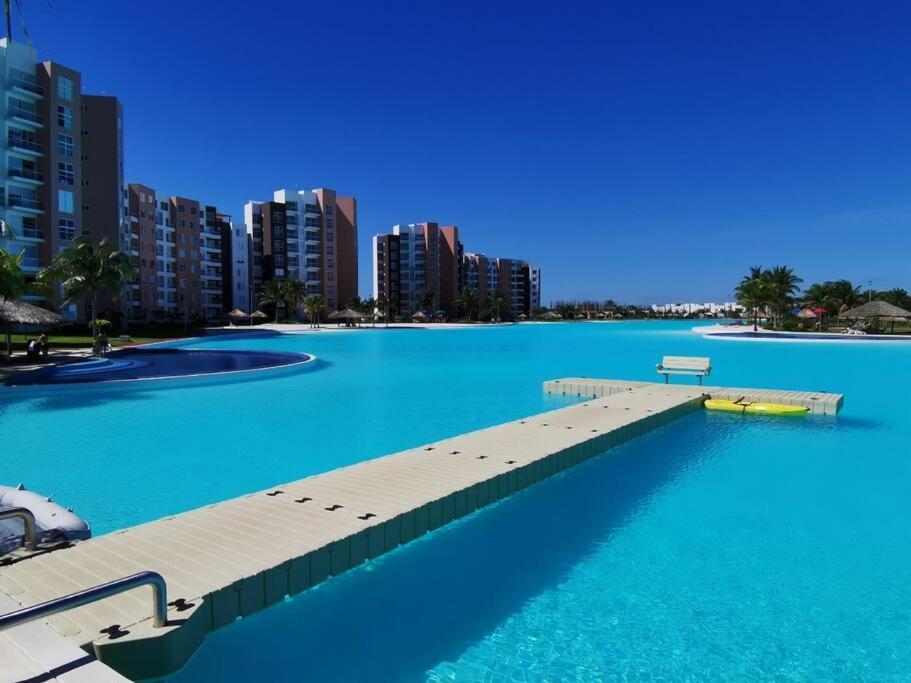 Departamento Con Laguna Artificial Cancún Extérieur photo