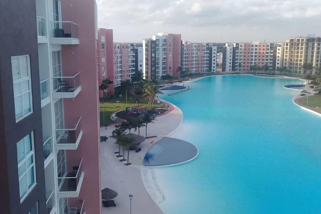 Departamento Con Laguna Artificial Cancún Extérieur photo