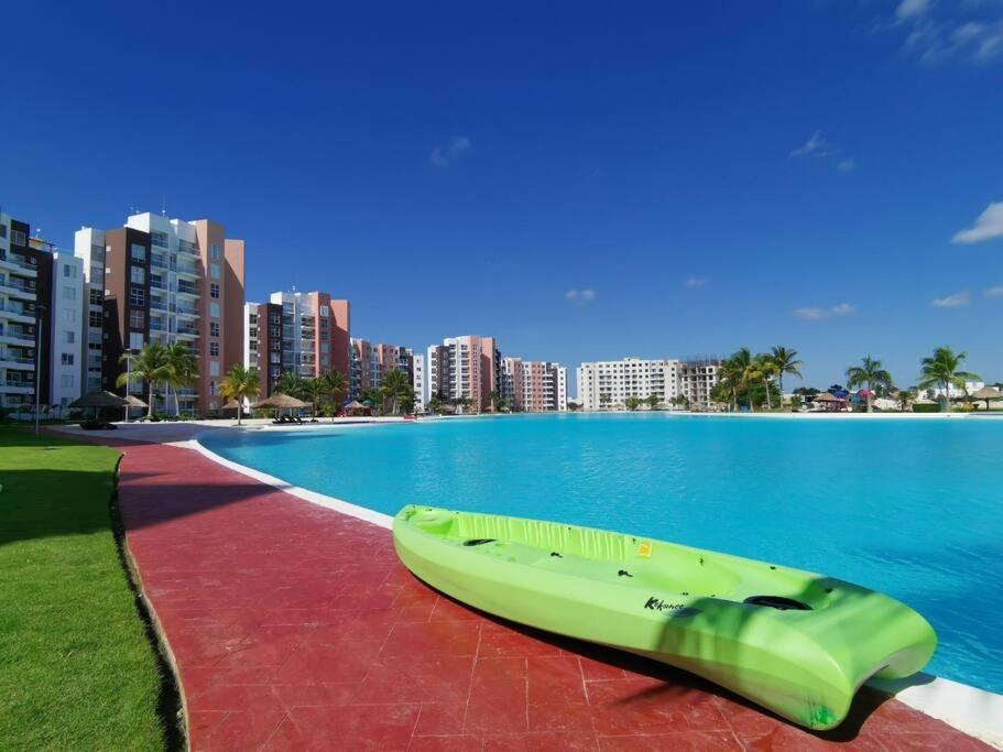 Departamento Con Laguna Artificial Cancún Extérieur photo