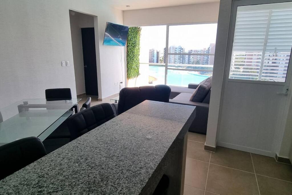 Departamento Con Laguna Artificial Cancún Extérieur photo